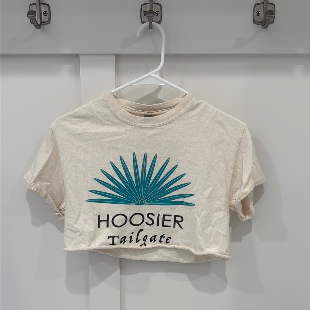 Hoosier Tailgate Crop Top Indiana